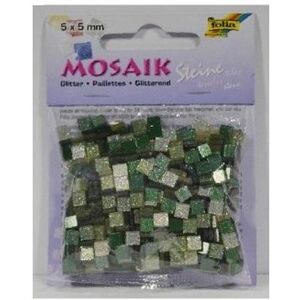 Koopman Mosaik aus Glitzersteinen 5x5mm grün - Publicité Koopman Mosaik aus Glitzersteinen 5x5mm grün - Publicité