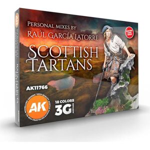AK Interactive, Peinture loisirs créatifs, Tartans écossais - Set Signature Par Raúl García Latorre - Publicité AK Interactive, Peinture loisirs créatifs, Tartans écossais - Set Signature Par Raúl García Latorre - Publicité