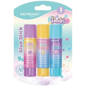 Keyroad, Bâton de colle, Klebestift Pastell PVP 9g 3St - Publicité Keyroad, Bâton de colle, Klebestift Pastell PVP 9g 3St - Publicité