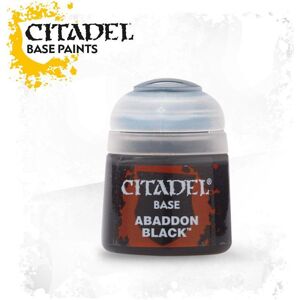 Games Workshop Citadel Pot de Peinture - Base Abaddon Black (Matières plastiques) - Publicité Games Workshop Citadel Pot de Peinture - Base Abaddon Black (Matières plastiques) - Publicité