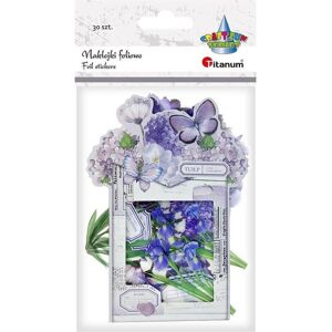 Titanum, Autocollants, Folienaufkleber Violette Blumen 30 Stk (30 Autocollants) - Publicité Titanum, Autocollants, Folienaufkleber Violette Blumen 30 Stk (30 Autocollants) - Publicité