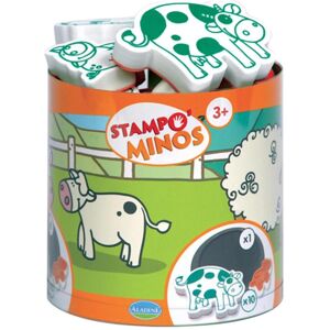 Aladine, Tampon encreur, Ferme Stampo Minos - Publicité Aladine, Tampon encreur, Ferme Stampo Minos - Publicité