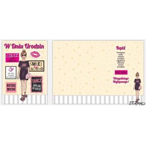 Stamp, Tampon encreur, Bueno B6 carte + enveloppe modèle no 04 anniversaire - Publicité Stamp, Tampon encreur, Bueno B6 carte + enveloppe modèle no 04 anniversaire - Publicité