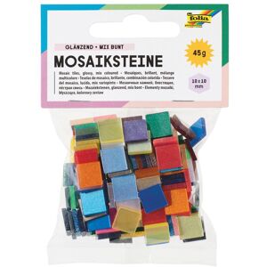 Folia Pavés mosaïques BRILLANTS, 45g, 10x10mm - Publicité Folia Pavés mosaïques BRILLANTS, 45g, 10x10mm - Publicité