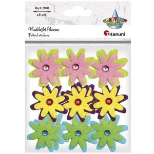 Titanum, Autocollants, 3D-Filzaufkleber Blumen mit Kristall, Mix 18 Stk (18 Autocollants) - Publicité Titanum, Autocollants, 3D-Filzaufkleber Blumen mit Kristall, Mix 18 Stk (18 Autocollants) - Publicité