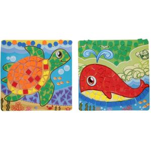 Bricolage en mosaïque avec des animaux marins - Publicité Bricolage en mosaïque avec des animaux marins - Publicité