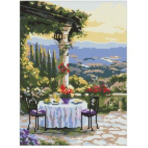 Ideyka Diamantmosaik - Malerisches Abendessen 30x40cm - Publicité Ideyka Diamantmosaik - Malerisches Abendessen 30x40cm - Publicité