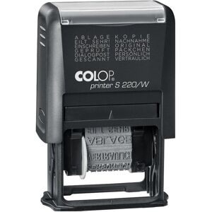 Colop, Tampon encreur, Textstempel Printer S 220/W N selbstfärbend schwarz ohne Logo, 1 St. Publicité Colop, Tampon encreur, Textstempel Printer S 220/W N selbstfärbend schwarz ohne Logo, 1 St. Publicité