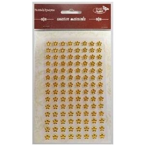 Mentor, Autocollants, Aufkleber mit Kristallen Goldblumen 8mm 112 Stk (112 Autocollants) - Publicité Mentor, Autocollants, Aufkleber mit Kristallen Goldblumen 8mm 112 Stk (112 Autocollants) - Publicité