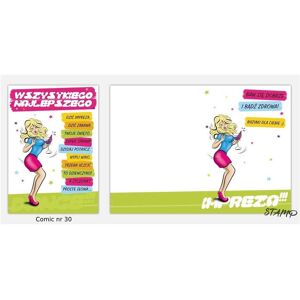 Stamp, Tampon encreur, Carte B6 BD + enveloppe Modèle n° 30 - Publicité Stamp, Tampon encreur, Carte B6 BD + enveloppe Modèle n° 30 - Publicité