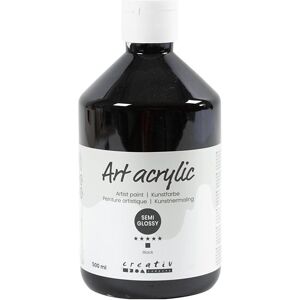 Creativ Company Peinture Acrylique Noire Semi-brillante - Art et Artisanat - Publicité Creativ Company Peinture Acrylique Noire Semi-brillante - Art et Artisanat - Publicité