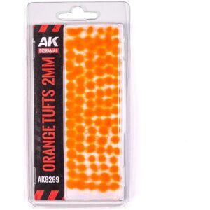 AK Interactive, Autocollants, - Orange Fantasy Tufts 2mm - Publicité AK Interactive, Autocollants, - Orange Fantasy Tufts 2mm - Publicité