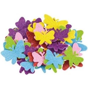 Brewis, Autocollants, Schmetterlings-Schaumaufkleber mit Glitzer, 42 Stück (42 Autocollants) - Publicité Brewis, Autocollants, Schmetterlings-Schaumaufkleber mit Glitzer, 42 Stück (42 Autocollants) - Publicité