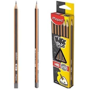 Maped, Crayon à papier + critérium, BLACK'PEPS Crayons HB 12 pcs. (2.20 mm, HB, 12x) - Publicité Maped, Crayon à papier + critérium, BLACK'PEPS Crayons HB 12 pcs. (2.20 mm, HB, 12x) - Publicité