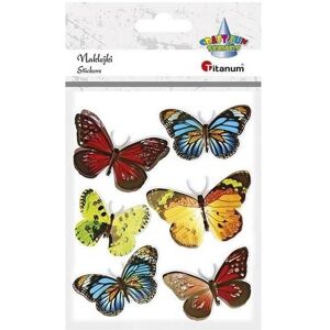 Titanum, Autocollants, 3D Schmetterling Folienaufkleber, 6 Stk (6 Autocollants) - Publicité Titanum, Autocollants, 3D Schmetterling Folienaufkleber, 6 Stk (6 Autocollants) - Publicité