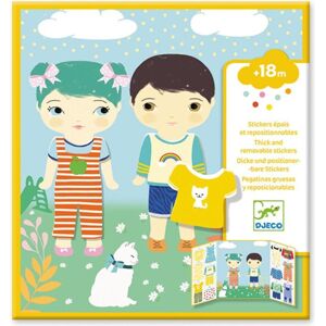 Djeco - Vêtements - Set d'Autocollants Repositionnables - Jouet Educatif - Publicité Djeco - Vêtements - Set d'Autocollants Repositionnables - Jouet Educatif - Publicité