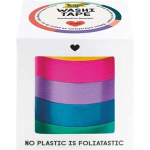 Folia Ruban Washi UNI BASIC - Ruban adhésif décoratif 5 rouleaux - Publicité Folia Ruban Washi UNI BASIC - Ruban adhésif décoratif 5 rouleaux - Publicité