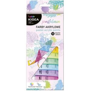 Derform, Peinture loisirs créatifs, Pastell-Acrylfarben 12 Farben KIDEA (12 ml) - Publicité Derform, Peinture loisirs créatifs, Pastell-Acrylfarben 12 Farben KIDEA (12 ml) - Publicité