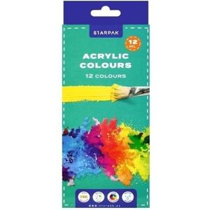 Starpak, Peinture loisirs créatifs, Couleurs acryliques en tube de 12 ml, 12 couleurs (12 ml) - Publicité Starpak, Peinture loisirs créatifs, Couleurs acryliques en tube de 12 ml, 12 couleurs (12 ml) - Publicité