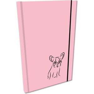 Bee-bee, Cahier + bloc-notes, A5-Notizbuch mit glattem Radiergummi Soft Touch Pink Bulldog (A5, Couverture souple) - Publicité Bee-bee, Cahier + bloc-notes, A5-Notizbuch mit glattem Radiergummi Soft Touch Pink Bulldog (A5, Couverture souple) - Publicité