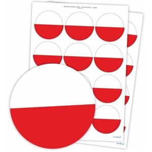 LearnHow, Autocollants, Patriotische Aufkleber - Polnische Flagge 60 mm 24 Stk. (24 Autocollants) - Publicité LearnHow, Autocollants, Patriotische Aufkleber - Polnische Flagge 60 mm 24 Stk. (24 Autocollants) - Publicité