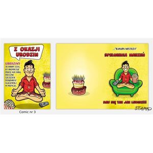 Stamp, Tampon encreur, Carte B6 BD + Enveloppe Modèle n° 03 Anniversaire - Publicité Stamp, Tampon encreur, Carte B6 BD + Enveloppe Modèle n° 03 Anniversaire - Publicité