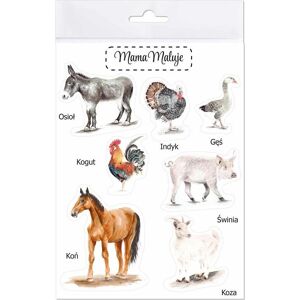 Mama Maluje, Autocollants, Grosse Aufkleber Landtiere 2 - Publicité Mama Maluje, Autocollants, Grosse Aufkleber Landtiere 2 - Publicité