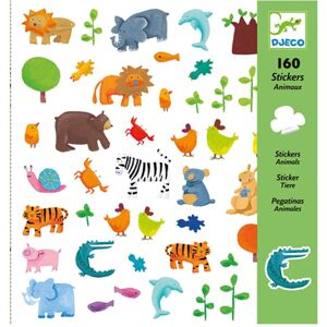 Djeco, Autocollants, Autocollants animaux (160 Autocollants) - Publicité Djeco, Autocollants, Autocollants animaux (160 Autocollants) - Publicité