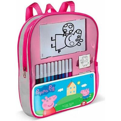 Sac à dos Peppa Pig avec Tampons Multiprint - Publicité Sac à dos Peppa Pig avec Tampons Multiprint - Publicité