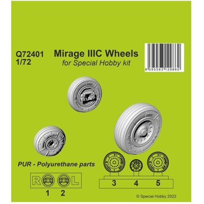 CMK Mirage IIIC Wheels pour kit Special Hobby - Publicité CMK Mirage IIIC Wheels pour kit Special Hobby - Publicité