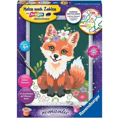 Ravensburger Peinture par numéros - Renard fleuri - Publicité Ravensburger Peinture par numéros - Renard fleuri - Publicité