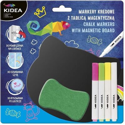 Derform, Marqueur, Kreidemarker-Set mit KIDEA-Magnettafel (4x) - Publicité Derform, Marqueur, Kreidemarker-Set mit KIDEA-Magnettafel (4x) - Publicité