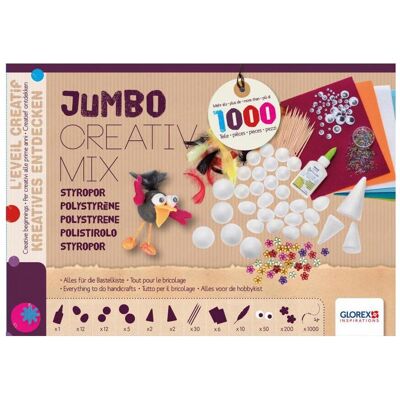 GLOREX - Jumbo Creativ-Mix - Styropor - Craft set - Publicité GLOREX - Jumbo Creativ-Mix - Styropor - Craft set - Publicité
