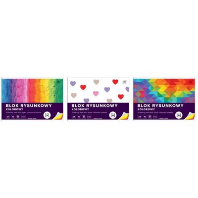 Interdruk, Cahier + bloc-notes, Bloc à dessin A4 10k couleur 10pcs. (A4, Blanc) - Publicité Interdruk, Cahier + bloc-notes, Bloc à dessin A4 10k couleur 10pcs. (A4, Blanc) - Publicité