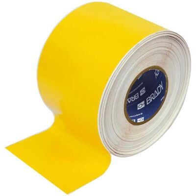 Brady, Rouleau d’étiquettes, THTC-63-439-YL, Vinyle, jaune, satiné, 63.00 mm x 40.00 m, permanent, continu (63 mm) - Publicité Brady, Rouleau d’étiquettes, THTC-63-439-YL, Vinyle, jaune, satiné, 63.00 mm x 40.00 m, permanent, continu (63 mm) - Publicité