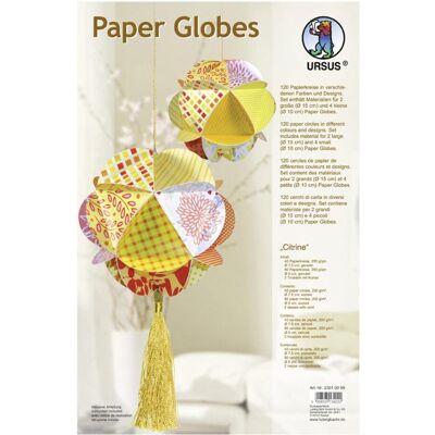Magni Paper Globes Citrine Kit de bricolage, jaune - Publicité Magni Paper Globes Citrine Kit de bricolage, jaune - Publicité