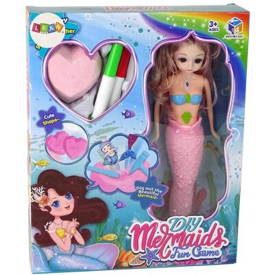 Lean Toys Kit d'excavation sirène rose Trésors à faire soi-même - Publicité Lean Toys Kit d'excavation sirène rose Trésors à faire soi-même - Publicité