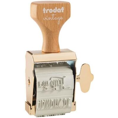 Trodat, Tampon encreur, Motifs stamp vintage - Publicité Trodat, Tampon encreur, Motifs stamp vintage - Publicité