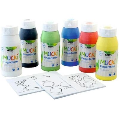 KREUL MUCKI Power Pack Peinture pour doigts - Peinture pour doigts - Publicité KREUL MUCKI Power Pack Peinture pour doigts - Peinture pour doigts - Publicité