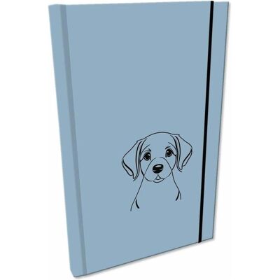 Bee-bee, Cahier + bloc-notes, A5-Notizbuch mit Radiergummi, glattes Soft Touch Dog Blau (A5, Couverture souple) - Publicité Bee-bee, Cahier + bloc-notes, A5-Notizbuch mit Radiergummi, glattes Soft Touch Dog Blau (A5, Couverture souple) - Publicité