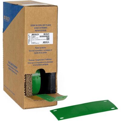 Brady, Rouleau d’étiquettes, BM71-25x75-7598-GN, polyester, vert, brillant, 25.00 x 75.00 mm, non adhésif, gros rouleau (2 (25 mm) - Publicité Brady, Rouleau d’étiquettes, BM71-25x75-7598-GN, polyester, vert, brillant, 25.00 x 75.00 mm, non adhésif, gros rouleau (2 (25 mm) - Publicité