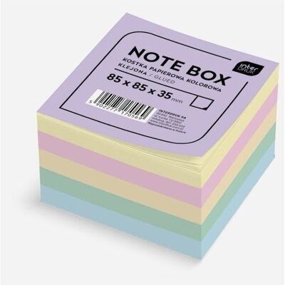 Interdruk, Cahier + bloc-notes, Bunt geklebter Papierwürfel 85x85x35mm - Publicité Interdruk, Cahier + bloc-notes, Bunt geklebter Papierwürfel 85x85x35mm - Publicité