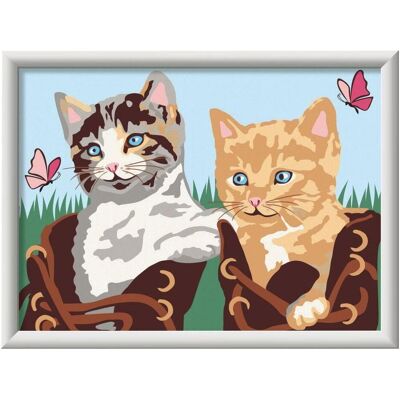 Ravensburger CreArt - Peinture par numéros 23955 - Chaton dans une chaussure - Enfants à partir de 9 ans - Publicité Ravensburger CreArt - Peinture par numéros 23955 - Chaton dans une chaussure - Enfants à partir de 9 ans - Publicité
