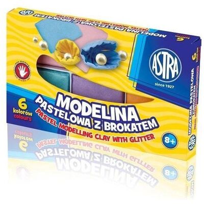 Astra Modelliermasse 6 Pastellfarben mit ASTRA-Glitzer - Publicité Astra Modelliermasse 6 Pastellfarben mit ASTRA-Glitzer - Publicité