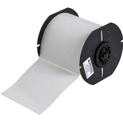 Brady, Rouleau d’étiquettes, B33-161-486, polyester métallisé, gris clair, mat, 101.60 x 101.60 mm, extra-adhésif - Publicité Brady, Rouleau d’étiquettes, B33-161-486, polyester métallisé, gris clair, mat, 101.60 x 101.60 mm, extra-adhésif - Publicité