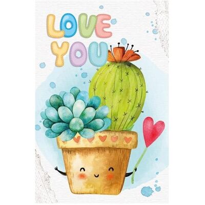 Fresh, Cahier + bloc-notes, Dekoratives Notizbuch 105x165/64K Raster TW Cactus - Publicité Fresh, Cahier + bloc-notes, Dekoratives Notizbuch 105x165/64K Raster TW Cactus - Publicité