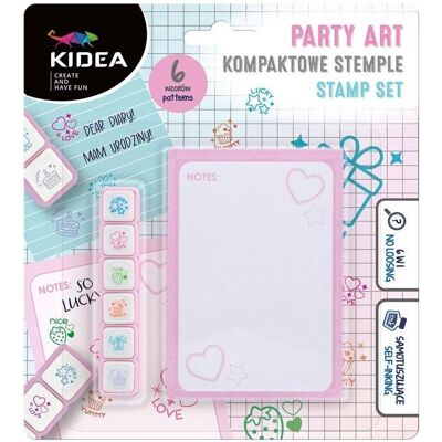 Derform, Tampon encreur, Kompakte Partystempel 6 Farben KIDEA - Publicité Derform, Tampon encreur, Kompakte Partystempel 6 Farben KIDEA - Publicité