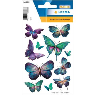 Herma, Autocollants, Autocollants Papillons (11 Autocollants) - Publicité Herma, Autocollants, Autocollants Papillons (11 Autocollants) - Publicité