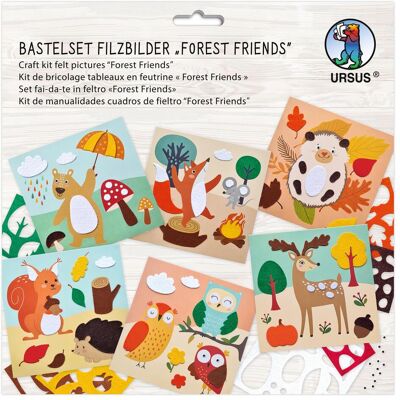 Ursus Kit de bricolage images en feutre Forest Friends - Publicité Ursus Kit de bricolage images en feutre Forest Friends - Publicité