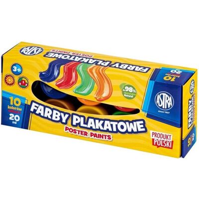 Astra, Peinture loisirs créatifs, Plakatfarben 10 Farben 20ml (20 ml) - Publicité Astra, Peinture loisirs créatifs, Plakatfarben 10 Farben 20ml (20 ml) - Publicité